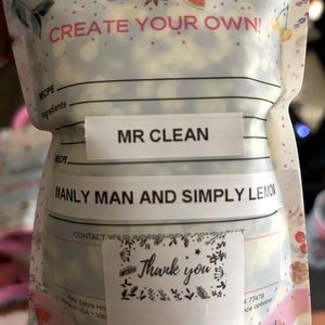 I have a mixed scent that I made called Mr.Clean